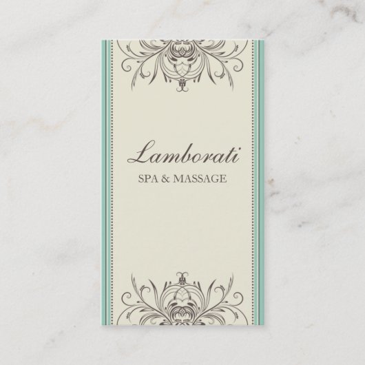 Beruflich Elegante Moderne Blume Visitenkarte (Vorderseite)