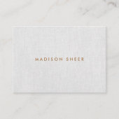 Beruflich Elegante Moderne Grau-Linde Visitenkarte (Vorderseite)