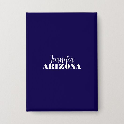 Beruflich elegante moderne minimalistisch dunkelbl button (Vorderseite)