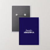 Beruflich elegante moderne minimalistisch dunkelbl button (Vorderseite/Rückseite)