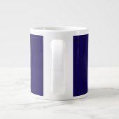Beruflich elegante moderne minimalistisch dunkelbl Jumbo-Tasse (Rückseite)