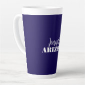 Beruflich elegante moderne minimalistisch dunkelbl milchtasse (Linke Ecke)