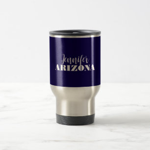 Beruflich elegante moderne minimalistisch dunkelbl reisebecher