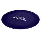 Beruflich elegante moderne minimalistisch dunkelbl schneidebrett (Ecke)