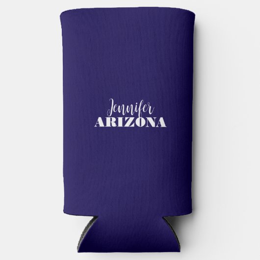 Beruflich elegante moderne minimalistisch dunkelbl selters dosenkühler (Vorderseite)