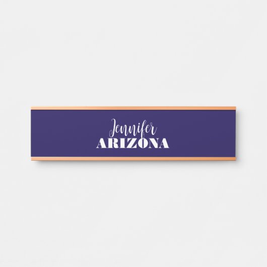 Beruflich elegante moderne minimalistisch dunkelbl türschild (Vorderseite )