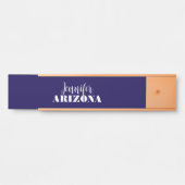 Beruflich elegante moderne minimalistisch dunkelbl türschild (Vorderseite )