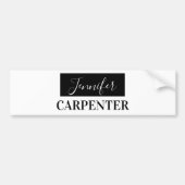 Beruflich elegante moderne minimalistische schlich autoaufkleber (Vorne)