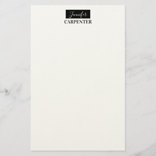 Beruflich elegante moderne minimalistische schlich briefpapier (Vorderseite)