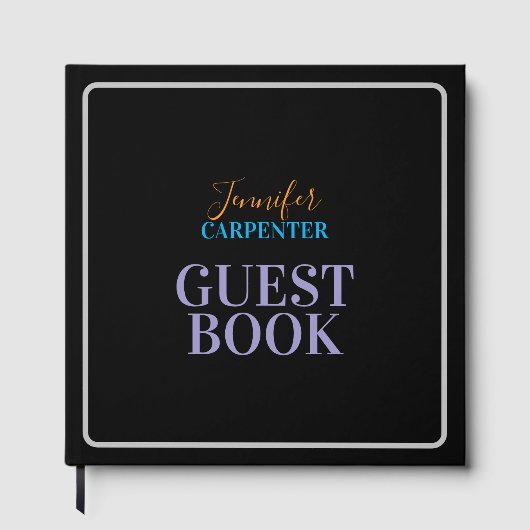 Beruflich elegante moderne minimalistische schlich gästebuch (Vorderseite)