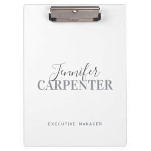 Beruflich elegante moderne minimalistische schlich klemmbrett