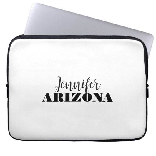 Beruflich elegante moderne minimalistische schlich laptopschutzhülle (Vorderseite)