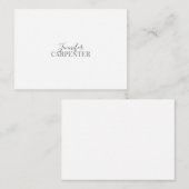 Beruflich elegante moderne minimalistische schlich mitteilungskarte (Vorne/Hinten)