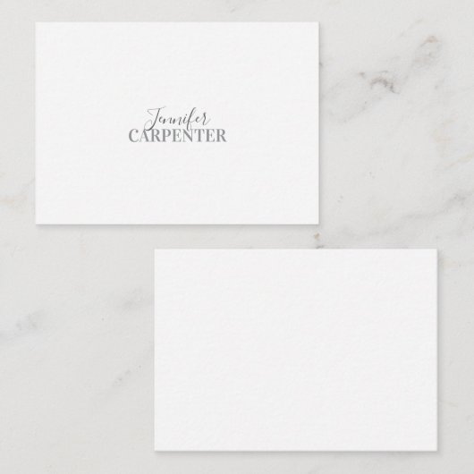 Beruflich elegante moderne minimalistische schlich mitteilungskarte (Vorne/Hinten)