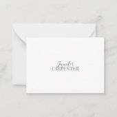 Beruflich elegante moderne minimalistische schlich mitteilungskarte (Vorderseite)