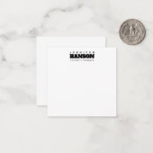 Beruflich elegante moderne minimalistische schlich mitteilungskarte (Vorderseite/Rückseite Beispiel)