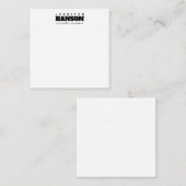 Beruflich elegante moderne minimalistische schlich mitteilungskarte (Vorne/Hinten)