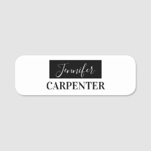 Beruflich elegante moderne minimalistische schlich namensschild