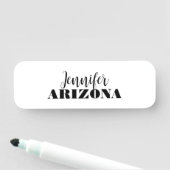 Beruflich elegante moderne minimalistische schlich namensschild (Beispiel)