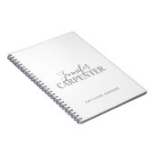 Beruflich elegante moderne minimalistische schlich notizblock (Rechte Seite)