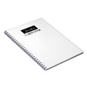 Beruflich elegante moderne minimalistische schlich notizblock (Rechte Seite)