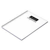 Beruflich elegante moderne minimalistische schlich notizblock (Linke Seite)