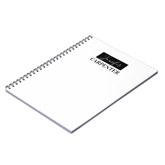 Beruflich elegante moderne minimalistische schlich notizblock (Linke Seite)