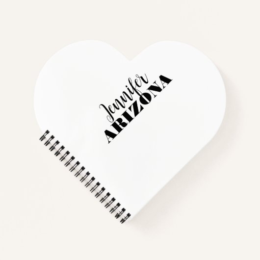 Beruflich elegante moderne minimalistische schlich notizblock (Vorderseite)