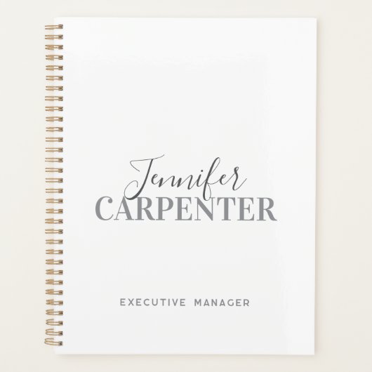 Beruflich elegante moderne minimalistische schlich planer (Vorderseite)