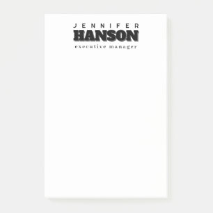 Beruflich elegante moderne minimalistische schlich post-it klebezettel