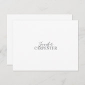 Beruflich elegante moderne minimalistische schlich RSVP karte (Vorne/Hinten)