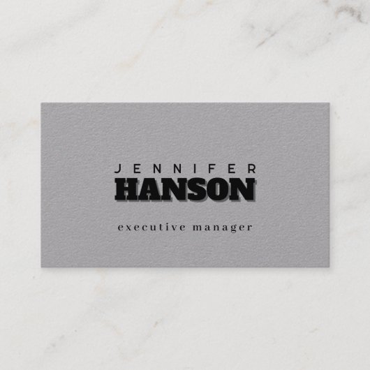 Beruflich elegante moderne minimalistische schlich visitenkarte (Vorderseite)