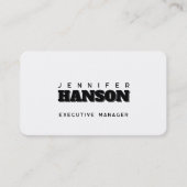 Beruflich elegante moderne minimalistische schlich visitenkarte (Vorderseite)