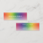 Beruflich Elegante Moderne, schlicht Mini Visitenkarte (Vorne/Hinten)