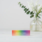 Beruflich Elegante Moderne, schlicht Mini Visitenkarte (Stehend Vorderseite)