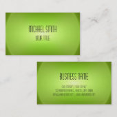 Beruflich Elegante Moderne Zitronengrün Weichzeich Visitenkarte (Vorne/Hinten)