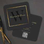 Beruflich Elegante Modernes Minimalistisches Schwa Quadratische Visitenkarte