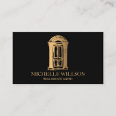 Beruflich Elegante Realtor Real Anwesen Agent Visitenkarte (Vorderseite)