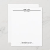 Beruflich elegante schlicht-minimalistisch-modern (Vorne/Hinten)