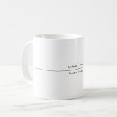 Beruflich elegante schlicht-minimalistisch-modern kaffeetasse (Vorderseite Links)