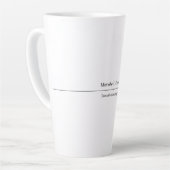 Beruflich elegante schlicht-minimalistisch-modern milchtasse (Linke Ecke)