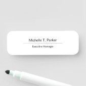 Beruflich elegante schlicht-minimalistisch-modern namensschild (Beispiel)