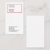 Beruflich elegante schlicht-minimalistisch-modern visitenkarte (Vorne/Hinten)
