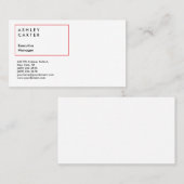Beruflich elegante schlicht-minimalistisch-modern visitenkarte (Vorne/Hinten)