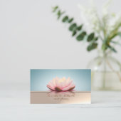 Beruflich Elegante Stilvolle Lotus Visitenkarte (Stehend Vorderseite)