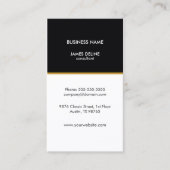 Beruflich Eleganter einfacher Berater Visitenkarte (Vorderseite)