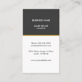 Beruflich Eleganter einfacher Berater Visitenkarte (Vorderseite)