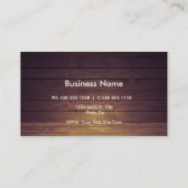 Beruflich Eleganter moderner Braunwaldsteg Visitenkarte (Rückseite)