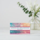 Beruflich Eleganter Moderner Glitzer Event Planner Visitenkarte (Stehend Vorderseite)