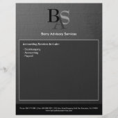 Beruflich Eleganter Moderner Grau Schwarzer Flyer (Vorne)